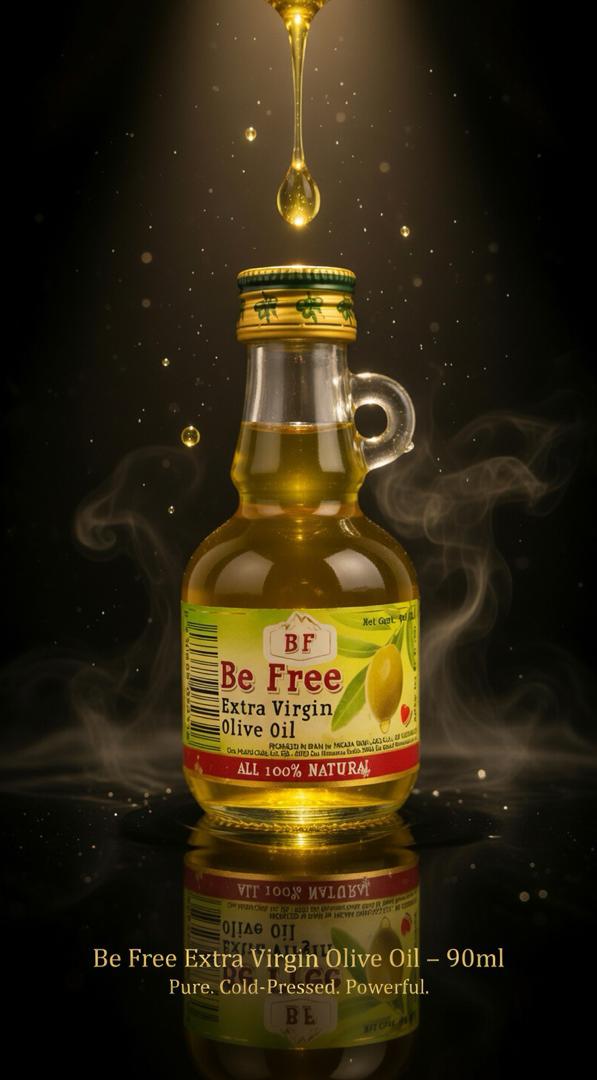 Be Free extra virgin olive oil bottle